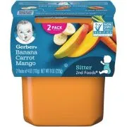 GERBER 2ND FOODS BANANA CARROT MANGO 2 PACK 4OZ EACH