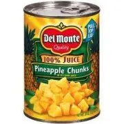 DEL MONTE PINEAPPLE CHUNKS IN JUICE 20OZ