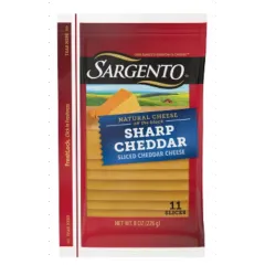 SARGENTO SHARP CHEDDAR SLICES 8OZ