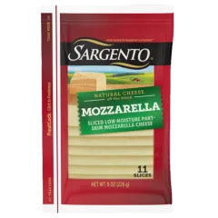 SARGENTO NATURAL MOZZARELLA SLICES 8OZ
