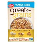 POST GREAT GRAINS BANANA NUT CRUNCH CEREAL 18OZ