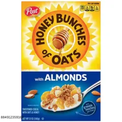 HONEY BUNCHES OF OATS WITH ALMONDS 12OZ