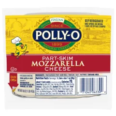POLLY O WHOLE MILK MOZZARELLA BLOCK 16OZ