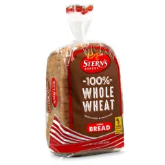 STERNS 100% WHOLE WHEAT BREAD 16OZ