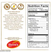 STERNS 100% WHOLE WHEAT BREAD 16OZ