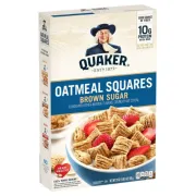 QUAKER OATMEAL SQUARES BROWN SUGAR 21OZ