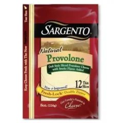 SARGENTO DELI STYLE NATURAL PROVOLONE SLICES 8OZ