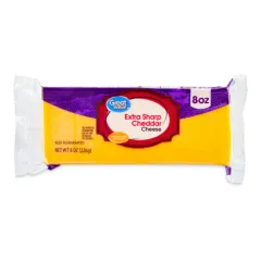 GREAT VALUE EXTRA SHARP CHEDDAR BLOCK 8OZ