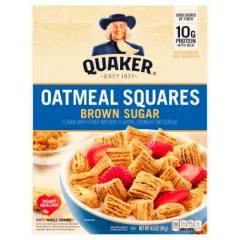 QUAKER OATMEAL SQUARES BROWN SUGAR 14.5OZ