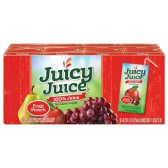 JUICY JUICE FRUIT PUNCH JUICE BOXES 8 PACK 4.23OZ EACH
