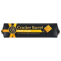 CRACKER BARREL SHARP YELLOW CHEDDAR BLOCK 8OZ