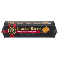 CRACKER BARREL EXTRA SHARP YELLOW CHEDDAR BLOCK 8OZ