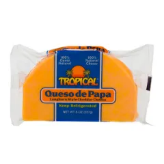 TROPICAL QUESO DE PAPA CHEDDAR BLOCK 8OZ