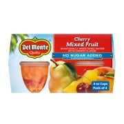 DEL MONTE CHERRY MIXED FRUIT 4 PACK 4OZ EACH