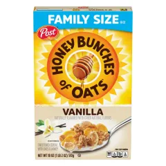 HONEY BUNCHES OF OATS VANILLA 18OZ