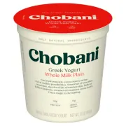 CHOBANI WHOLE MILK PLAIN GREEK YOGURT 32OZ
