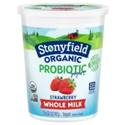 STONYFIELD ORGANIC WHOLE STRAWBERRY YOGURT 32OZ
