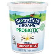 STONYFIELD WHOLE MILK ORGANIC VANILLA YOGURT