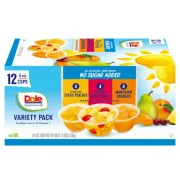 DOLE NO SUGAR ADDED MIXED FRUIT CUPS 12PK*4OZ