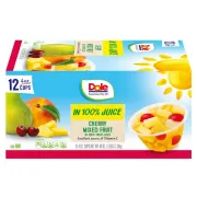 DOLE CHERRY MIXED FRUIT IN 100% JUICE 12 PACK 4OZ EACH