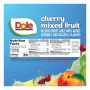 DOLE CHERRY MIXED FRUIT IN 100% JUICE 12 PACK 4OZ EACH