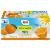 DOLE MANDARIN ORANGES IN JUICE 12 PACK 4OZ EACH