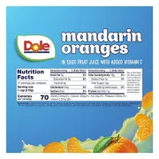 DOLE MANDARIN ORANGES IN JUICE 12 PACK 4OZ EACH