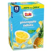 DOLE PINEAPPLE PARADISE IN JUICE 12 PACK 4OZ EACH