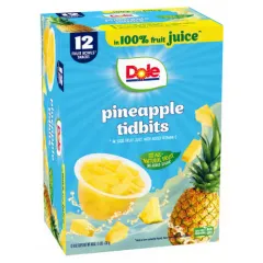 DOLE PINEAPPLE PARADISE IN JUICE 12 PACK 4OZ EACH