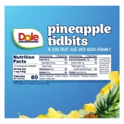 DOLE PINEAPPLE PARADISE IN JUICE 12 PACK 4OZ EACH