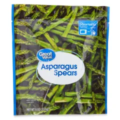 GREAT VALUE FROZEN ASPARAGUS SPEARS 8OZ