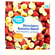 GREAT VALUE FROZEN STRAWBERRY BANANA BLEND 48OZ