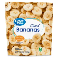 GREAT VALUE FROZEN SLICED BANANAS 16OZ