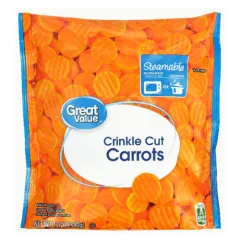 GREAT VALUE FROZEN CRINKLE CUT CARROTS 12OZ