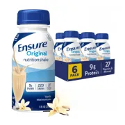 ENSURE NUTRITION SHAKE VANILLA 6 PACK 8OZ EACH