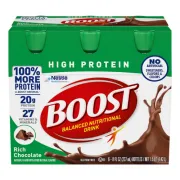 BOOST HIGH PROTEIN CHOCOLATE DRINK 6 PACK 8OZ EACH