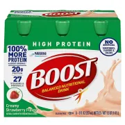 BOOST HIGH PROTEIN STRAWBERRY DRINK 6 PACK 8OZ EACH