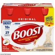 BOOST ORIGINAL VANILLA 6 PACK 8OZ EACH