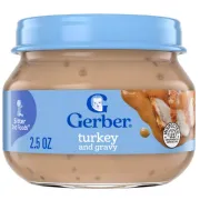 GERBER 2ND FOODS TURKEY AND TURKEY GRAVY 2.5OZ