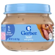 GERBER 2ND FOODS BEEF AND BEEF GRAVY 2.5OZ