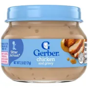 GERBER 2ND FOODS CHICKEN AND CHICKEN GRAVY 2.5OZ