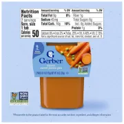 GERBER 2ND FOODS CARROT SWEET POTATO PEA 2 PACK 4OZ EACH