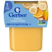 GERBER 2ND FOODS BANANA ORANGE MEDLEY 2 PACK 4OZ EACH