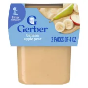 GERBER 2ND FOODS BANANA APPLE PEAR 2 PACK 4OZ EACH