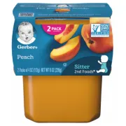 GERBER 2ND FOODS PEACH 2 PACK 4OZ EACH