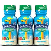 PEDIASURE VANILLA WITH FIBER 6 PACK 8OZ BOTTLES