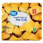 GREAT VALUE FROZEN CORN ON THE COB 6CT