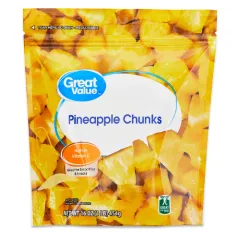 GREAT VALUE FROZEN PINEAPPLE CHUNKS 16OZ