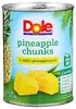 DOLE PINEAPPLE CHUNKS IN JUICE 20OZ