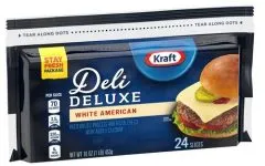 KRAFT DELI DELUXE AMERICAN WHITE SLICES 16OZ